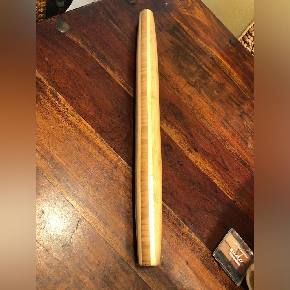 Totally Bamboo 20.5" French Style Tapered Rolling Pin, Beautiful Inlay Very Nice